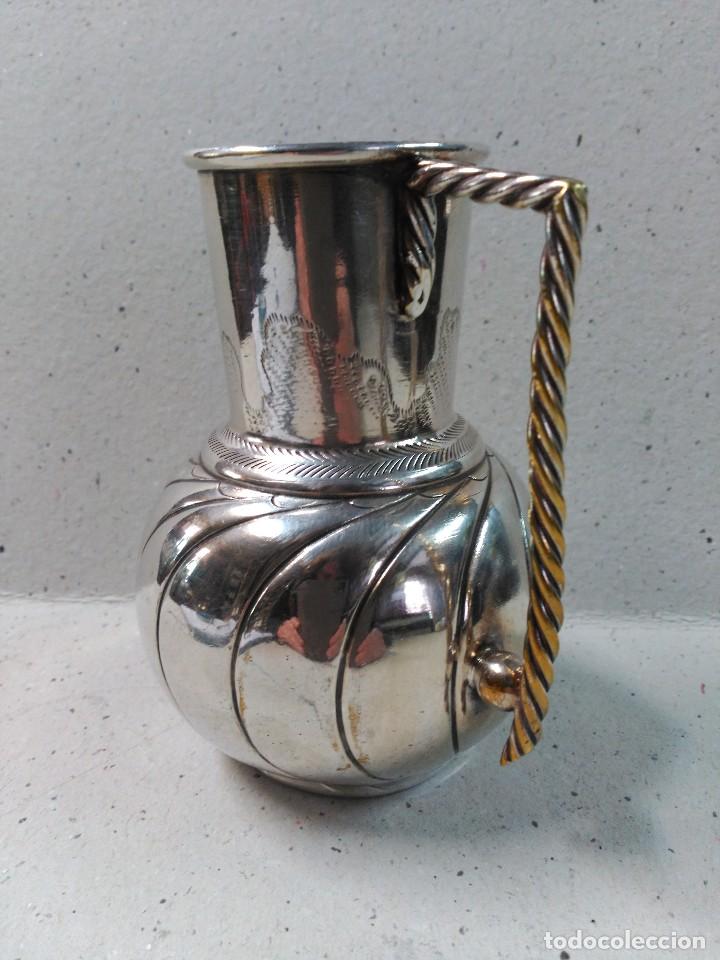 Antig&uuml;edades: JARRA EN METAL PLATEADO - Foto 2