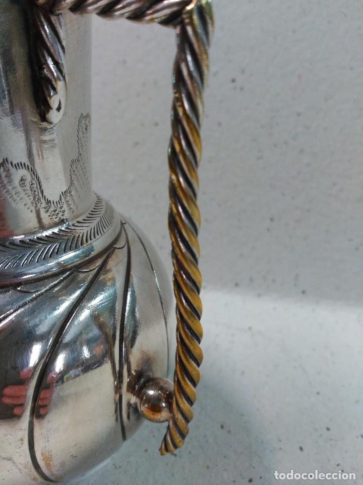 Antig&uuml;edades: JARRA EN METAL PLATEADO - Foto 7