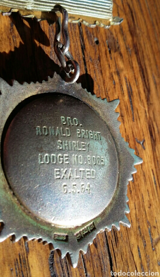 Antig&uuml;edades: Medalla mas&oacute;nica plata 1964 - Foto 4