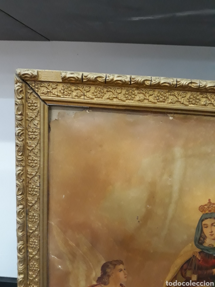 Antig&uuml;edades: Cuadro Virgen del Carmen - Foto 2