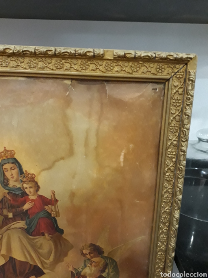 Antig&uuml;edades: Cuadro Virgen del Carmen - Foto 3
