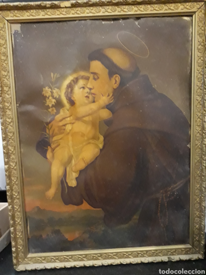 Antig&uuml;edades: Cuadro de San Antonio - Foto 1