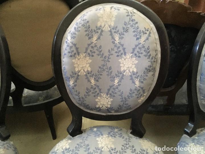 Antig&uuml;edades: SOFA + OCHO SILLAS. - Foto 4