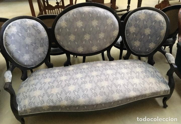 Antig&uuml;edades: SOFA + OCHO SILLAS. - Foto 5