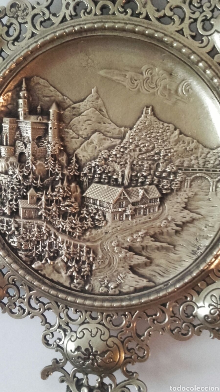 Antig&uuml;edades: Cuadro en relieve de bronce. - Foto 4