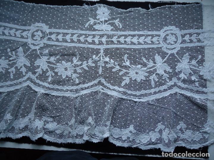 Antig&uuml;edades: ANTIGUO TUL BORDADO - Foto 2