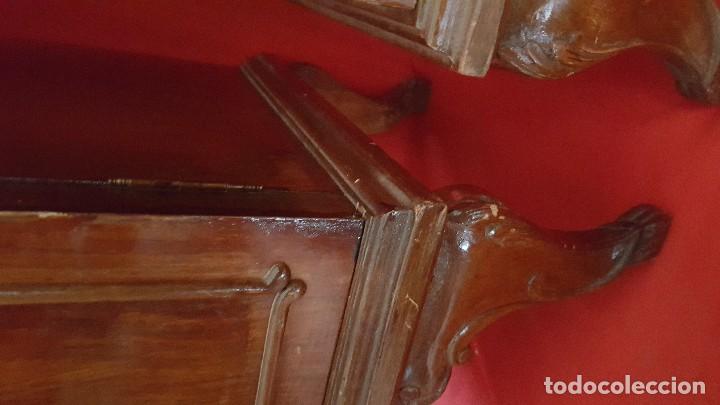 Antig&uuml;edades: Pareja de mesillas para restaurar. - Foto 5