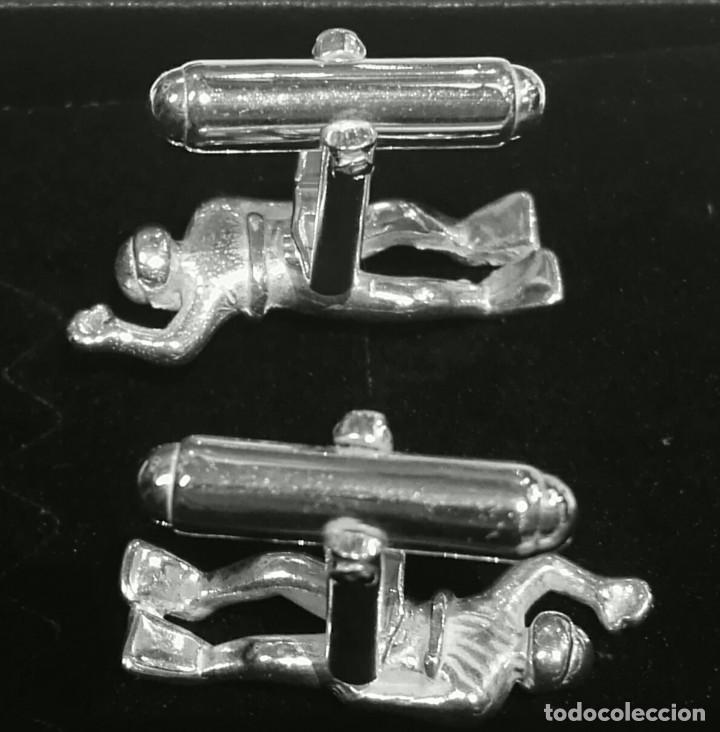 Antig&uuml;edades: Gemelos buceador en plata de ley macizos - Foto 3