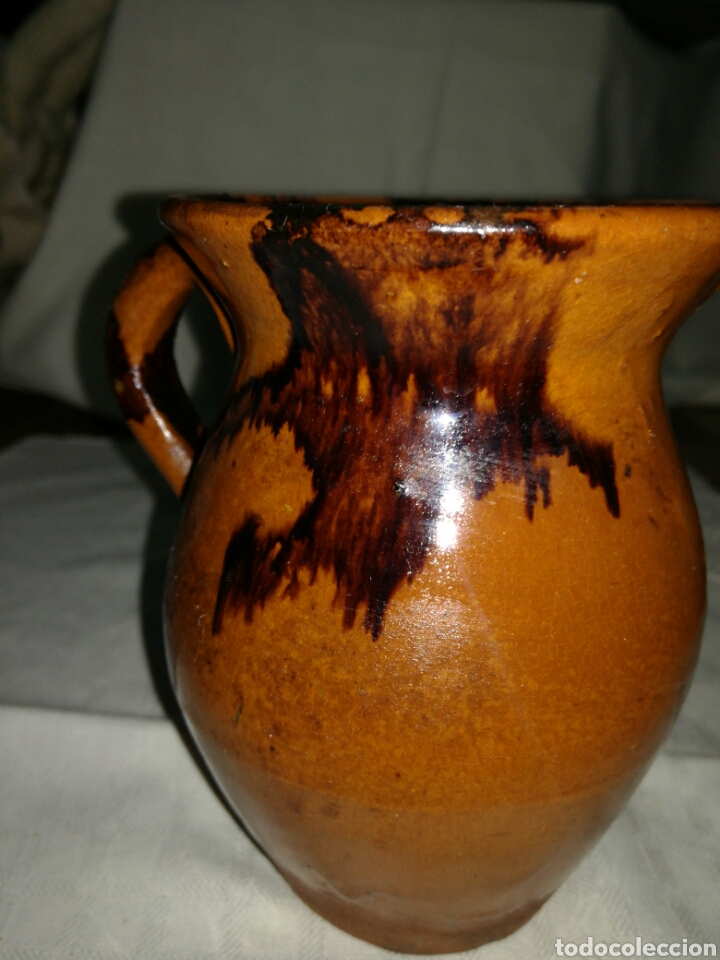Antig&uuml;edades: Peque&ntilde;a jarra de barro - Foto 3