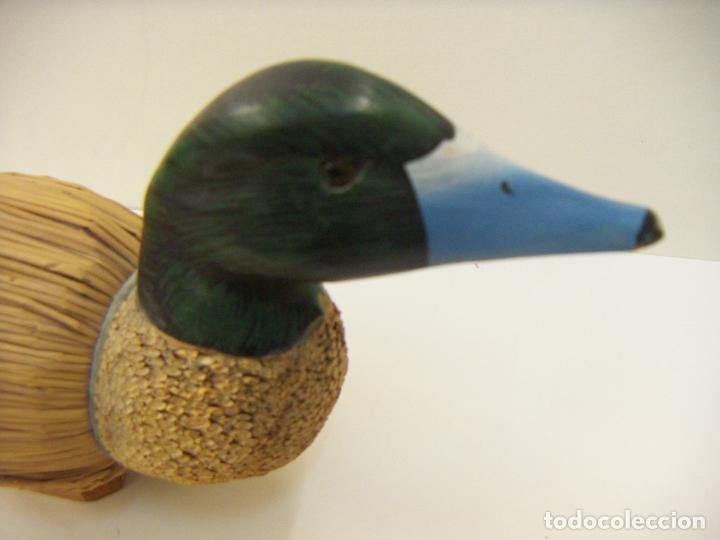 Antig&uuml;edades: Pato de juncos hecho a mano - Foto 2