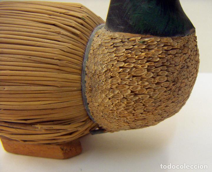 Antig&uuml;edades: Pato de juncos hecho a mano - Foto 3