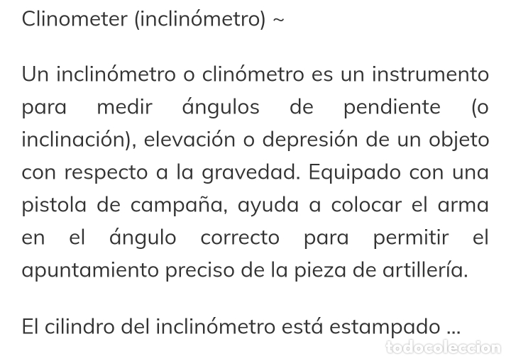Antig&uuml;edades: INCLINOMETRO O CLINOMETRO - Foto 11