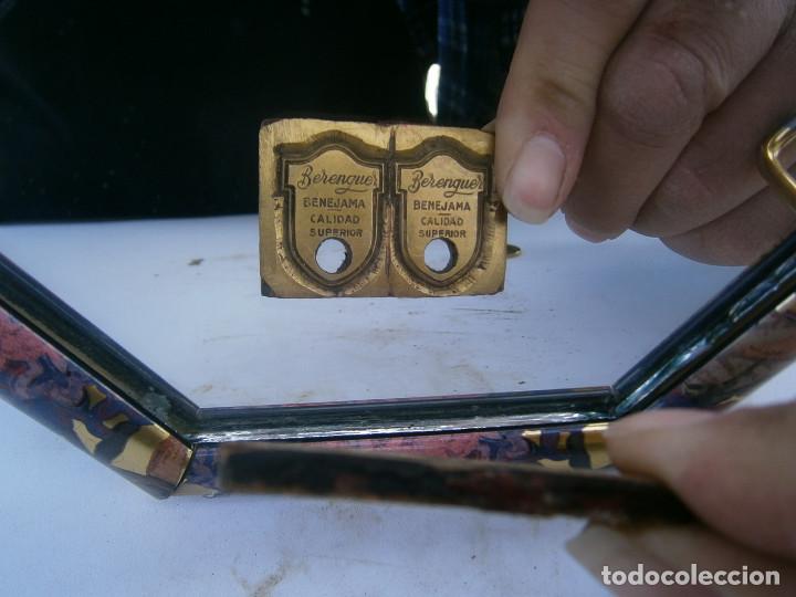 Antig&uuml;edades: precioso molde de metal de imprenta a&ntilde;os 30 40 ,,,calidad superior