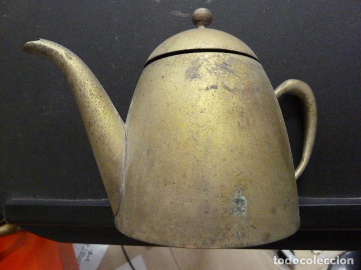 Antig&uuml;edades: CAFETERA TETERA DORADA - Foto 2