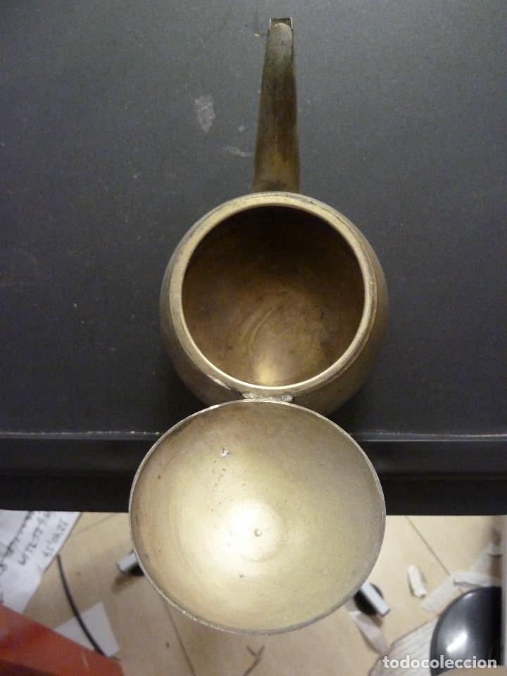 Antig&uuml;edades: CAFETERA TETERA DORADA - Foto 4