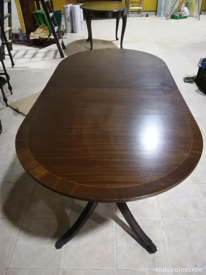Antig&uuml;edades: MESA INGLESA EXTENSIBLE, FILETEADA LIMONCILLO - Foto 1