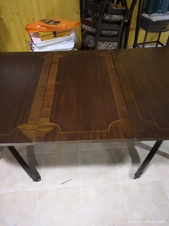 Antig&uuml;edades: MESA INGLESA EXTENSIBLE, FILETEADA LIMONCILLO - Foto 2