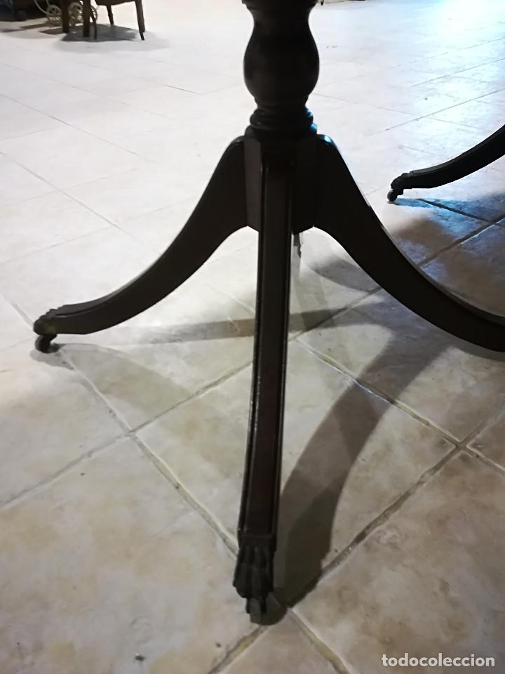 Antig&uuml;edades: MESA INGLESA EXTENSIBLE, FILETEADA LIMONCILLO - Foto 6