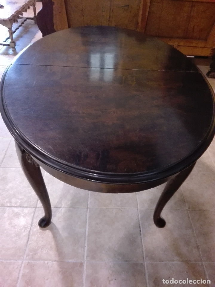 Antig&uuml;edades: MESA OVALADA ESTILO ADAMS, CAOBA - Foto 7