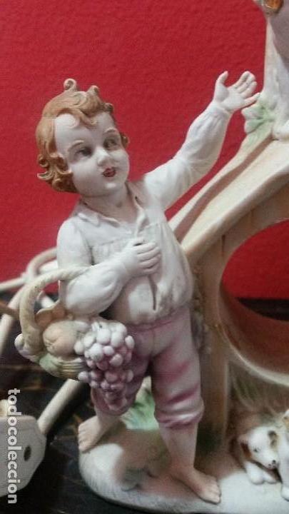 Antig&uuml;edades: L&aacute;mpara de biscuit - Foto 2