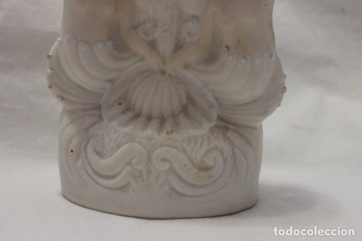 Antig&uuml;edades: ANTIGUO BISCUIT, FLORERO CON DOS NI&Ntilde;AS, - Foto 3