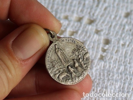 Antig&uuml;edades: ANTIGUA MEDALLA VIRGEN DE FATIMA - Foto 2