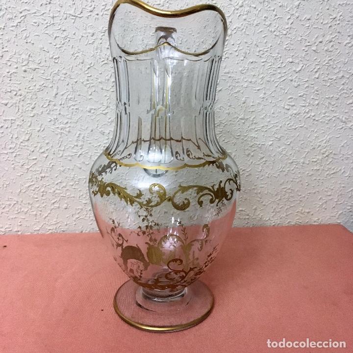Antig&uuml;edades: Jarra de cristal seguramente de Moser - Foto 4
