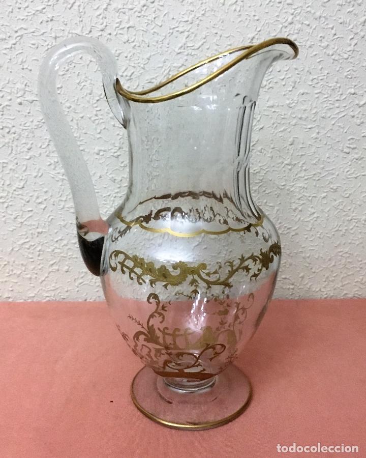 Antig&uuml;edades: Jarra de cristal seguramente de Moser - Foto 5
