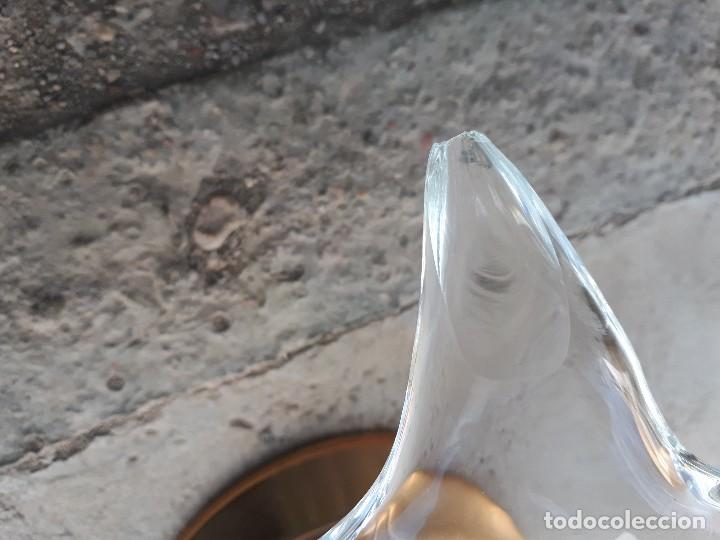 Antig&uuml;edades: antiguo centro de mesa de cristal - Foto 7