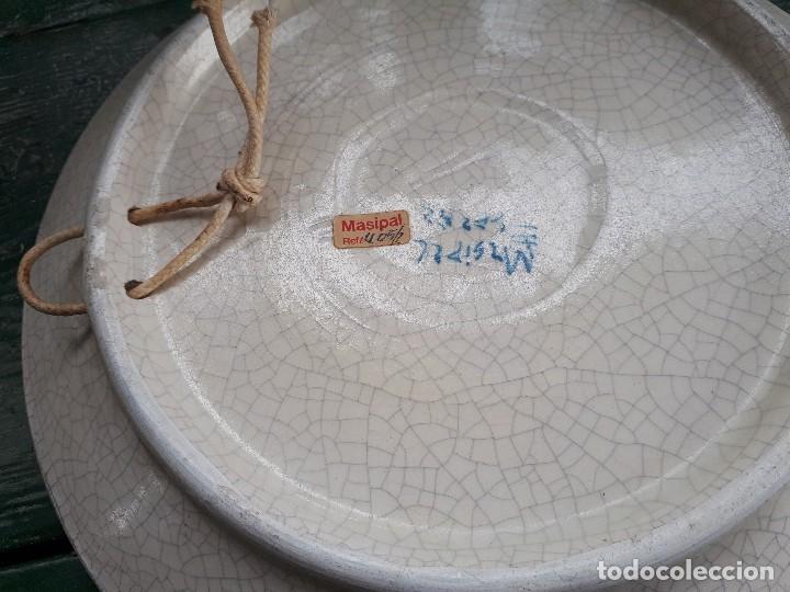 Antig&uuml;edades: viejo plato de ceramica - Foto 3