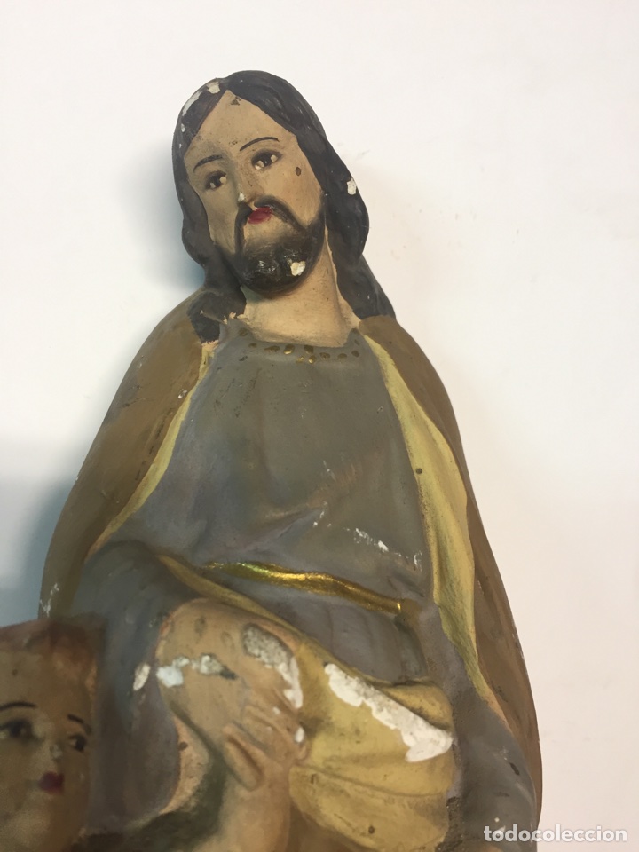 Antig&uuml;edades: San Jos&eacute; y el ni&ntilde;o escayola - Foto 2