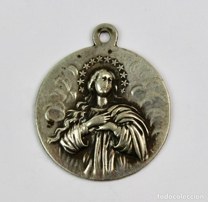Antig&uuml;edades: JOY- 881. MEDALLA DE PLATA, INMACULADA CONCEPCION. - Foto 1