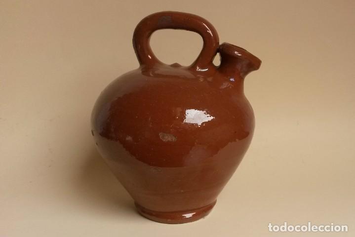 Antig&uuml;edades: C111.- CANTARO DE ACEITE VIDRIADO - Foto 2