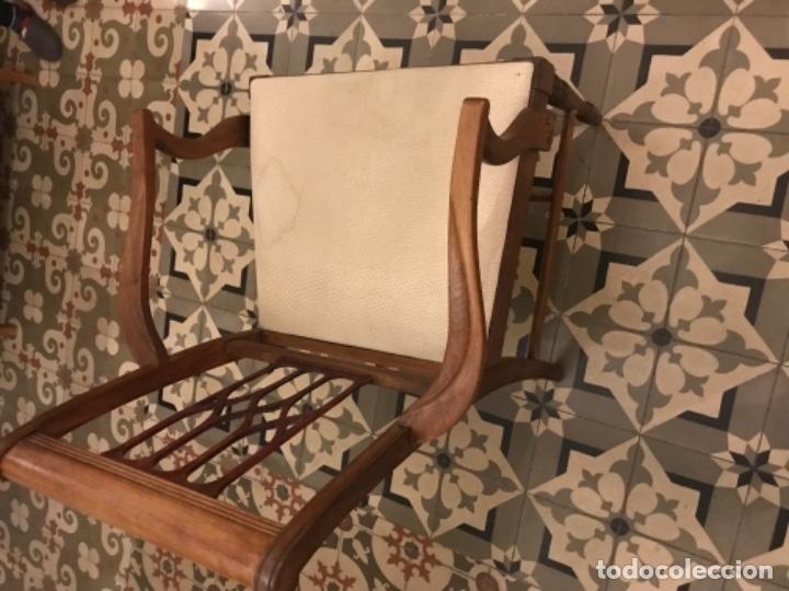 Antig&uuml;edades: Butaca antigua de caoba. - Foto 3