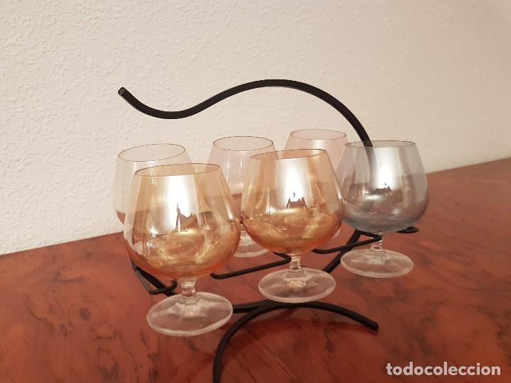 Antig&uuml;edades: LOTE DE 6 COPAS DE COLORES - Foto 2