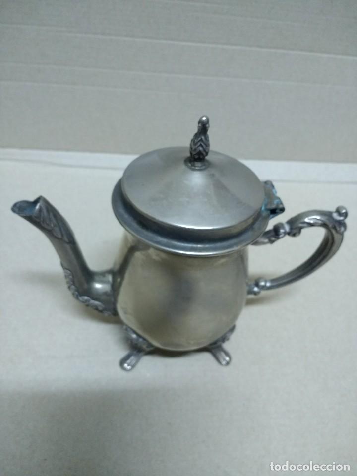 Antig&uuml;edades: Tetera plateada - Foto 3