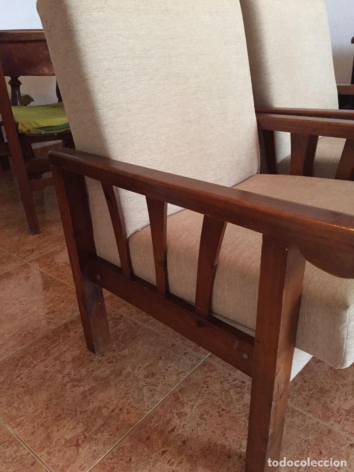 Antig&uuml;edades: SILLONES DE MADERA MACIZA - Foto 5