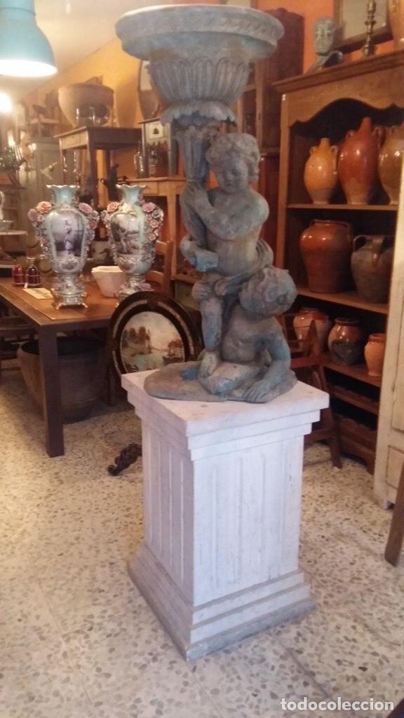 Antig&uuml;edades: Antiguos maceteros escult&oacute;ricos de bronce - Foto 8