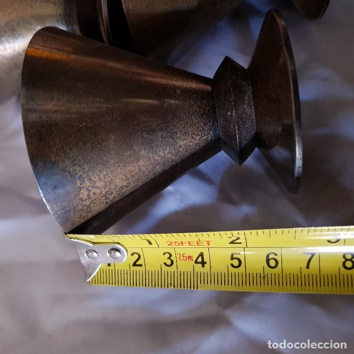 Antig&uuml;edades: JUEGO 6 COPAS METAL - Foto 6