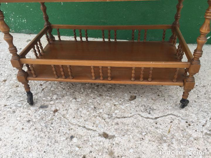 Antig&uuml;edades: MESA TELEVISION MADERA - Foto 2