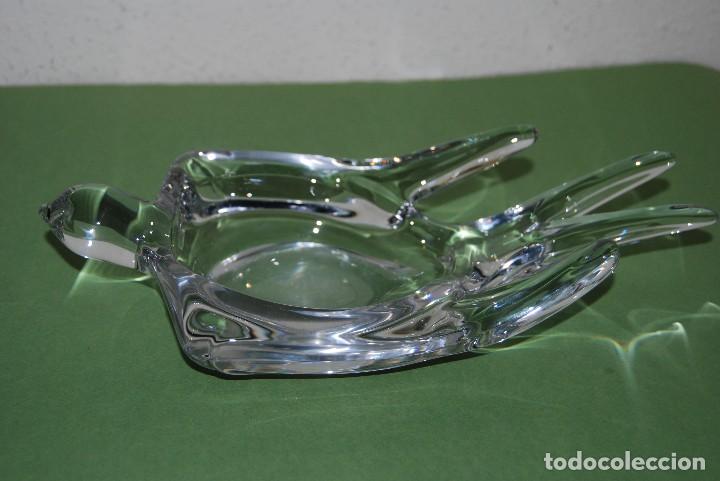 Oggetti Antichi: PRECIOSO CENTRO DE MESA DE CRISTAL - GOLONDRINA - BAYER - FRANCIA - A&Ntilde;OS 40-50