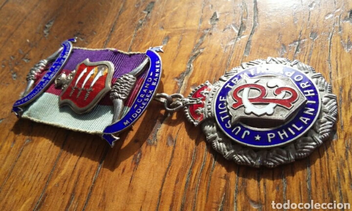 Antig&uuml;edades: Medalla mas&oacute;nica plata - Foto 2