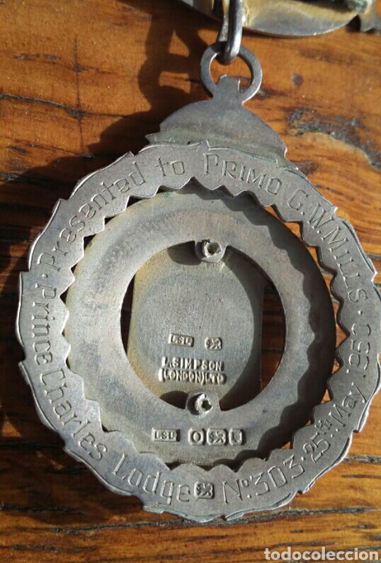 Antig&uuml;edades: Medalla mas&oacute;nica plata - Foto 4