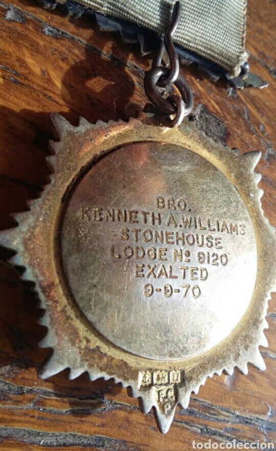 Antig&uuml;edades: Medalla mas&oacute;nica plata - Foto 4