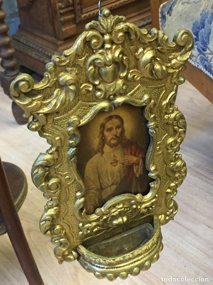 Antig&uuml;edades: Aguabenditera de bronce - Foto 1