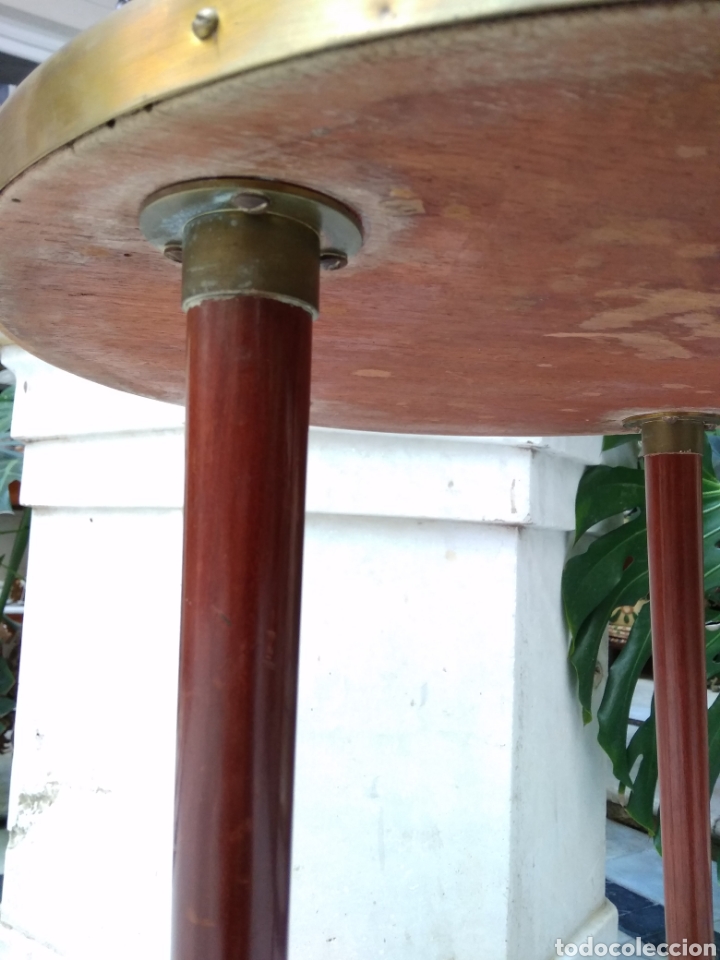 Antig&uuml;edades: Mesa art dec&oacute; caoba bronce y cristal - Foto 5