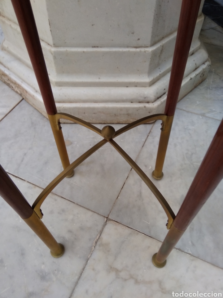 Antig&uuml;edades: Mesa art dec&oacute; caoba bronce y cristal - Foto 6