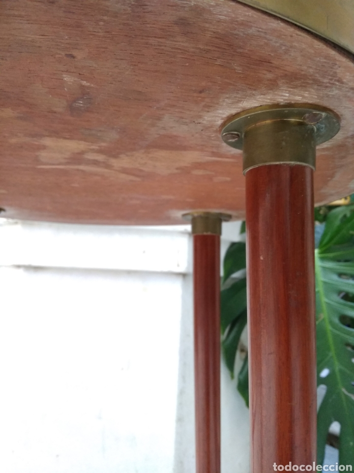 Antig&uuml;edades: Mesa art dec&oacute; caoba bronce y cristal - Foto 7