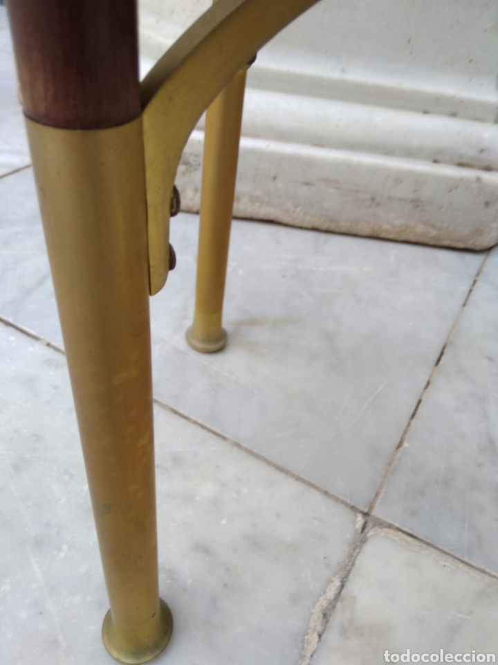 Antig&uuml;edades: Mesa art dec&oacute; caoba bronce y cristal - Foto 9