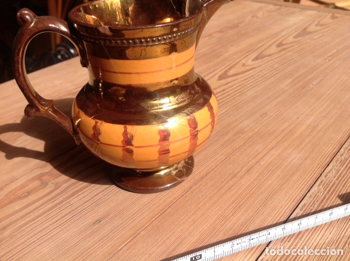 Antig&uuml;edades: Jarrita reflejos dorados . Bristol? - Foto 6